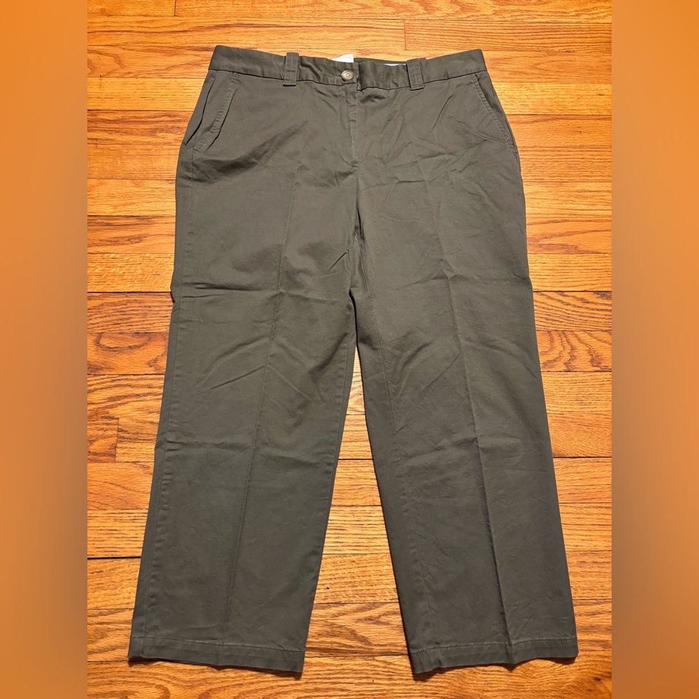 Lands' End Women's Olive Cropped Pants